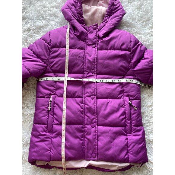 Girls Puffer Coat Hooded Size XL(12) - Picture 6 of 7